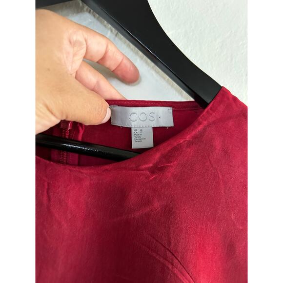 COS Aline Deep Red Dress - Picture 4 of 6